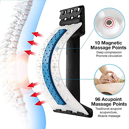 Back Stretcher, Moocoo Lower Back Pain Relief Device with Magnet, ...
