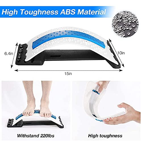 Back Stretcher, Moocoo Lower Back Pain Relief Device with Magnet, ...