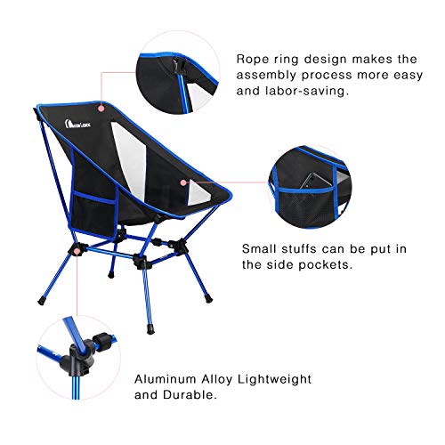MOON LENCE Backpacking Chair Outdoor Camping Chair Compact Portabl...