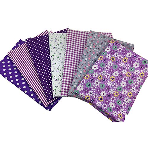 Floral Cotton Cloths Fabric Material Bundle Squares Sewing DIY Art...