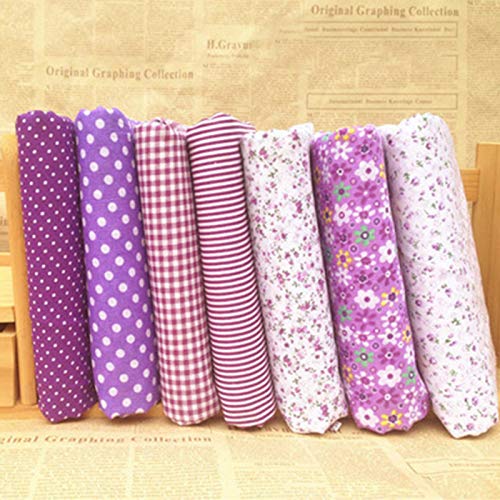 Floral Cotton Cloths Fabric Material Bundle Squares Sewing DIY Art...