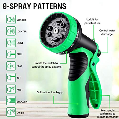 MoonLa 100ft Garden Hose, Expandable Water Hose with 3/4 Solid Br...