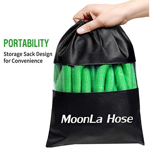 MoonLa 100ft Garden Hose, Expandable Water Hose with 3/4 Solid Br...