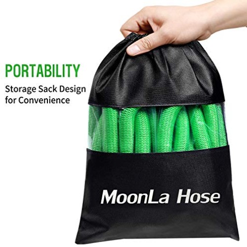 MoonLa 100ft Garden Hose, Expandable Water Hose with 3/4 Solid Br...