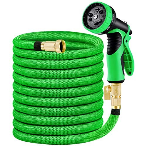 MoonLa 100ft Garden Hose, Expandable Water Hose with 3/4 Solid Br...