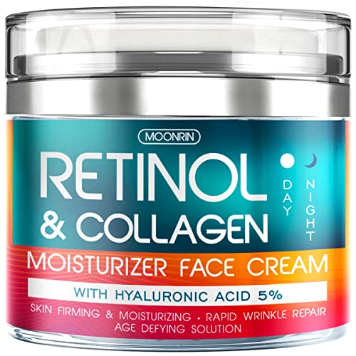 Retinol Cream for Face with Hyaluronic Acid – Collagen Face Moistu...