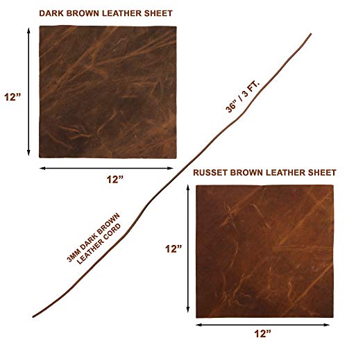 Real Leather Fabric Leather Sheets for Leather Earrings, Leather W...
