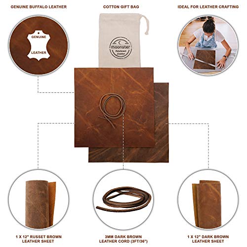 Real Leather Fabric Leather Sheets for Leather Earrings, Leather W...