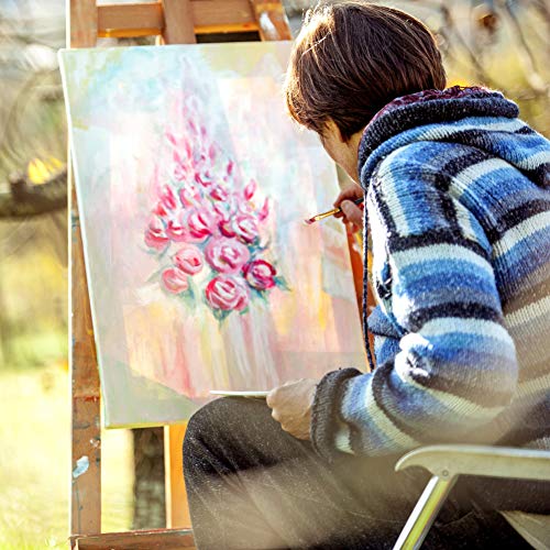 Artist Painting Set 37Pcs Art Supply with Wooden Table Easel, 12 A...