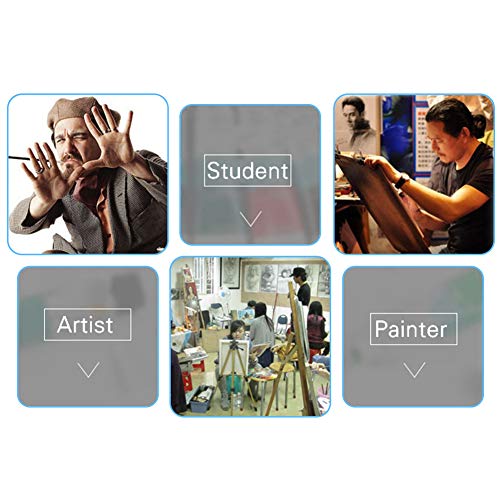 Artist Painting Set 37Pcs Art Supply with Wooden Table Easel, 12 A...
