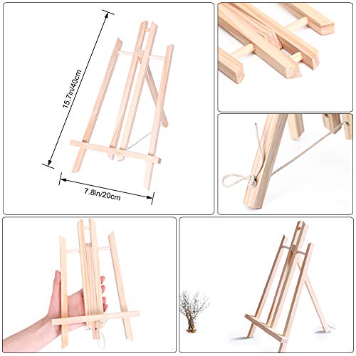Artist Painting Set 37Pcs Art Supply with Wooden Table Easel, 12 A...