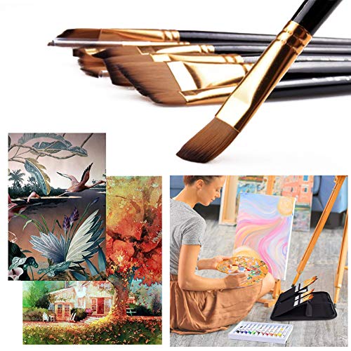 Artist Painting Set 37Pcs Art Supply with Wooden Table Easel, 12 A...