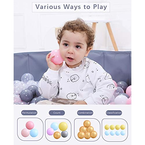 MoonxHome Ball Pit Balls Crush Proof Plastic Balls for Childrens ...