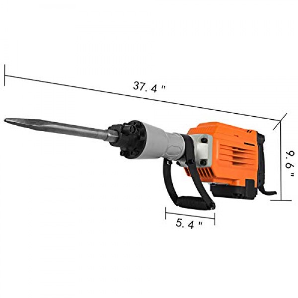 Mophorn 3600W Electric Demolition Hammer Heavy Duty Concrete