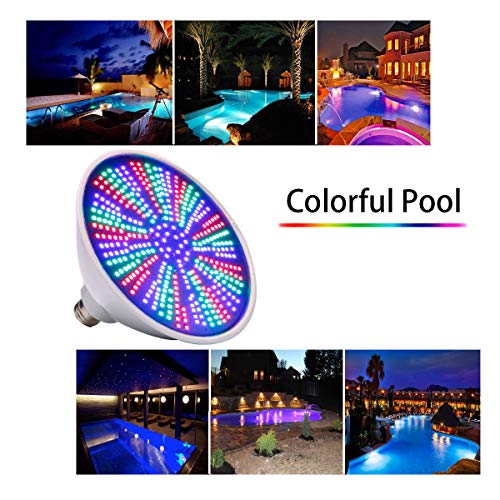 Mopzlink Pool Lights, 12V 40W RGB Color Changing Underwater LED Po...