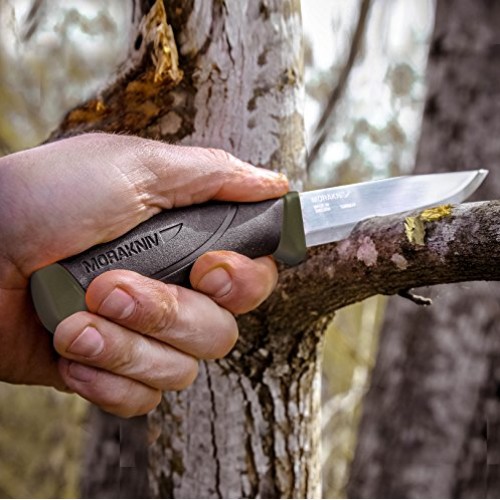 Morakniv Companion Fixed Blade Outdoor Knife with Carbon Steel Bla...