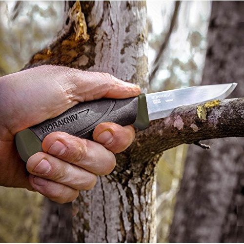 Morakniv Companion Fixed Blade Outdoor Knife with Carbon Steel Bla...