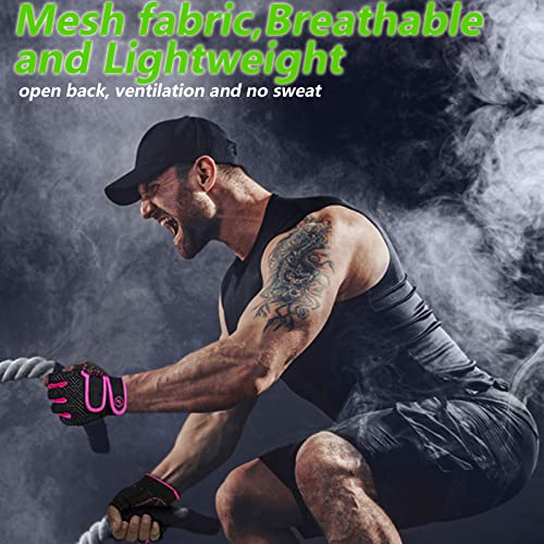 MOREOK Workout Gloves Gym Gloves for Men/Women, 3MM Gel Pad 3/4...