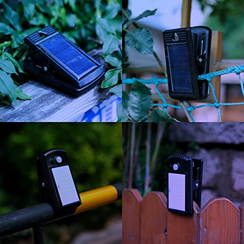 4 Pack Solar Motion Sensor Security Umbrella Light,Clip on Lights ...