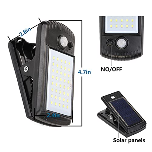 4 Pack Solar Motion Sensor Security Umbrella Light,Clip on Lights ...