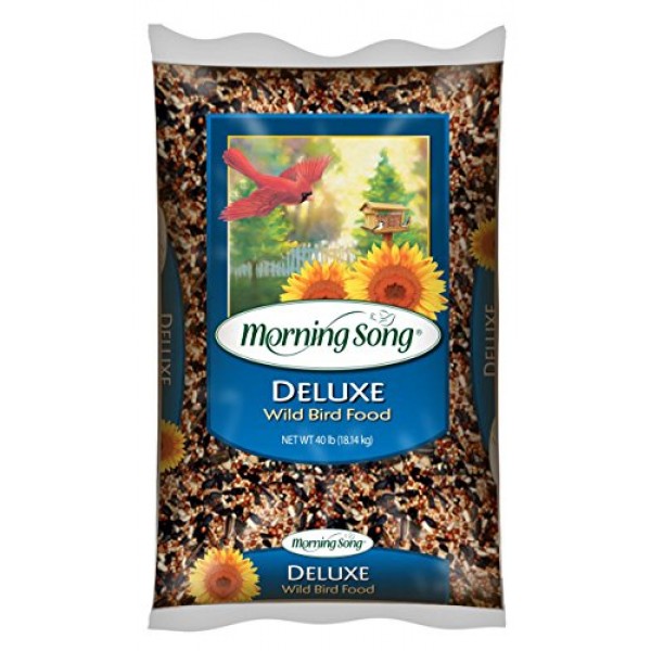 Morning Song 11353 Deluxe Wild Bird Food, 40-Pound