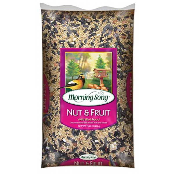 Morning Song 11988 Nut and Fruit Wild Bird Food, 15-Pound
