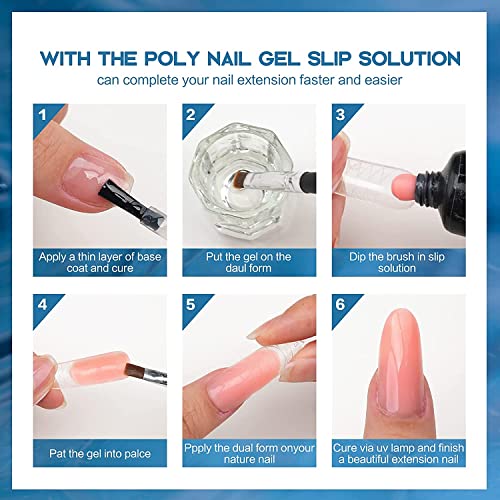 Morovan Slip Solution - Nail Extension Slip Solution 4 OZ, Quick P...