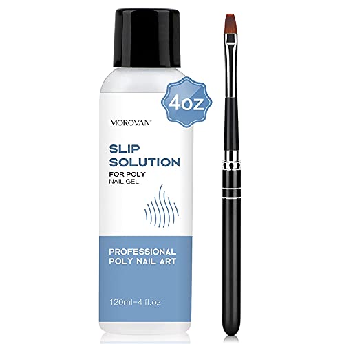 Morovan Slip Solution - Nail Extension Slip Solution 4 OZ, Quick P...