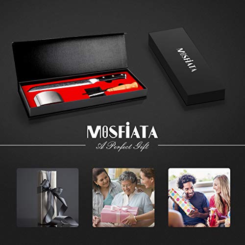 MOSFiATA 8 Bread Knife, Sharp Serrated Knife with Sheath, Bread L...