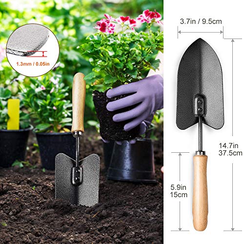 MOSFiATA Gardening Tools Set, 3 Pcs Garden Tools Set, High Carbon ...