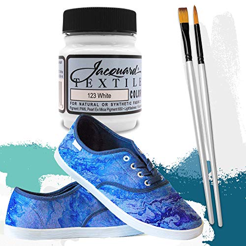 Jacquard Products White Textile Color Fabric Paint - JAC1123 2.25-...