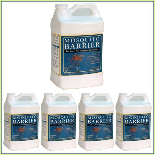 Mosquito Barrier Liquid Spray Repellent 5 Gallon Pack, For Grassy ...