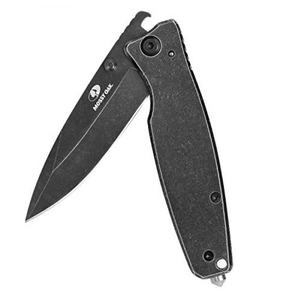 Mossy Oak Folding Pocket Knife - 7 inch EDC Stainless Steel Drop P...