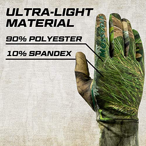 Mossy Oak Lightweight Hunting Gloves for Men, Turkey Hunting Gloves
