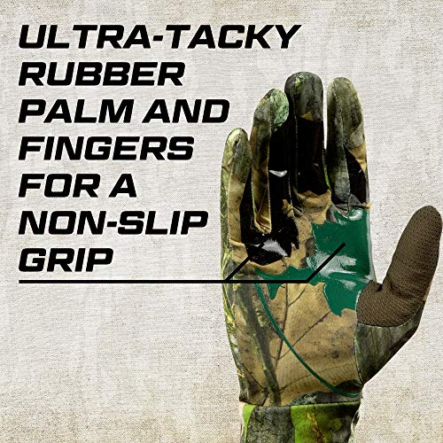 Mossy Oak Lightweight Hunting Gloves for Men, Turkey Hunting Gloves