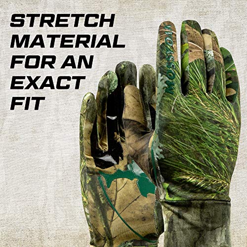 Mossy Oak Lightweight Hunting Gloves for Men, Turkey Hunting Gloves