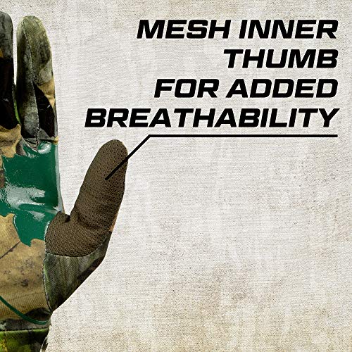 Mossy Oak Lightweight Hunting Gloves for Men, Turkey Hunting Gloves