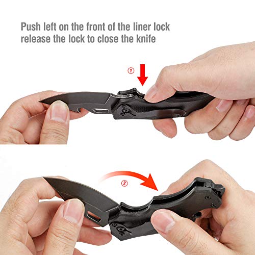 MOSSY OAK Mini Folding Pocket Knife, 2.5-inch Stainless Steel Drop...