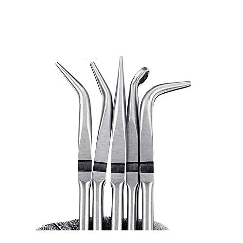 Mostbest 5 Piece Mini Pliers – Long Needle Nose Pliers Set, Nipper...