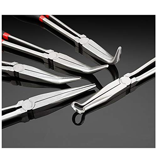 Mostbest 5 Piece Mini Pliers – Long Needle Nose Pliers Set, Nipper...