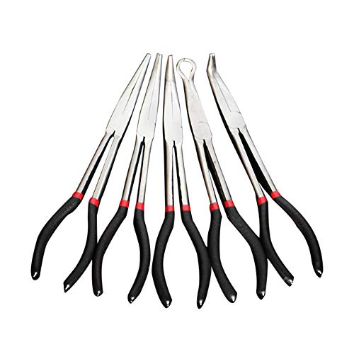 Mostbest 5 Piece Mini Pliers – Long Needle Nose Pliers Set, Nipper...