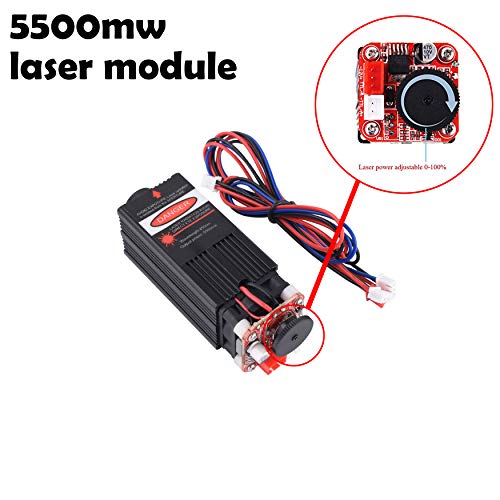Mostics 5.5W 450nm blue laser module wood engraving PWM TTL contro...