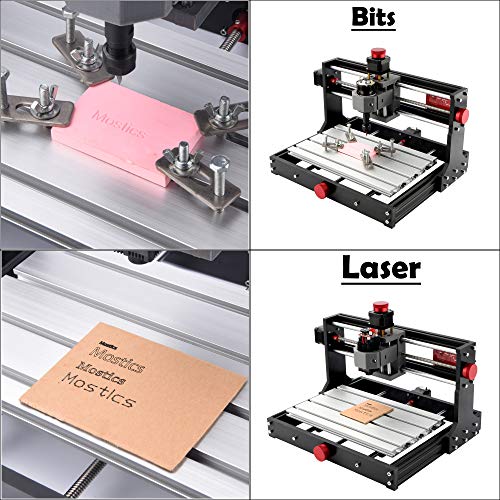 Mostics CNC 3018 Pro with 5.5W laser module 3 Axis With handwheel ...