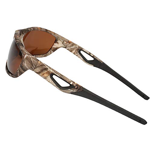 MOTELAN Polarized Outdoor Sports Sunglasses Tr90 Camo Frame for Me...