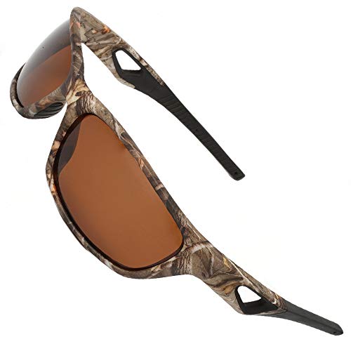 MOTELAN Polarized Outdoor Sports Sunglasses Tr90 Camo Frame for Me...