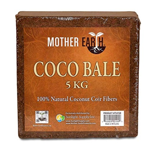 Mother Earth Coco Bale 5 kg, 100% Coconut Coir Fibers