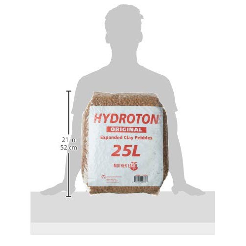 Mother Earth HGC714114 Hydroton Original Expanded Clay Pebbles, 25...