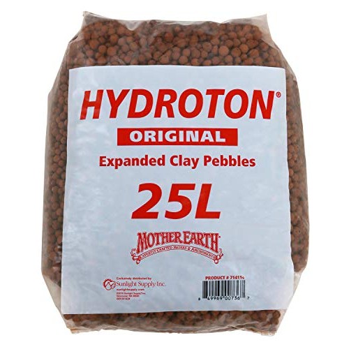 Mother Earth HGC714114 Hydroton Original Expanded Clay Pebbles, 25...