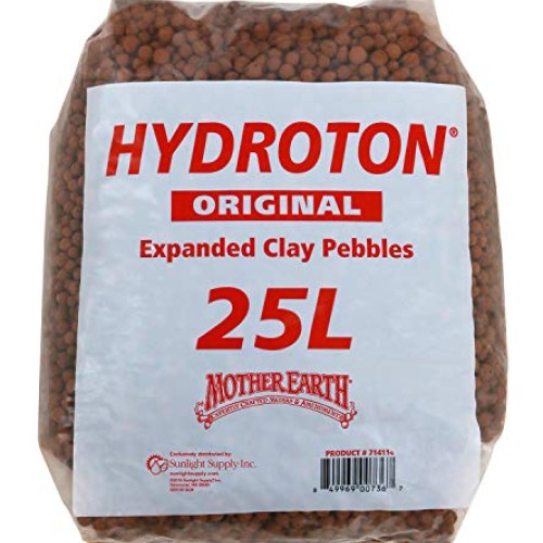 Mother Earth HGC714114 Hydroton Original Expanded Clay Pebbles, 25...