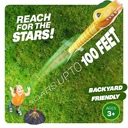 Dinosaur Toy Rocket Launcher for Kids - 6 Colorful Dinos - Fun Out...